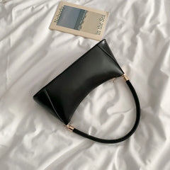 PU Leather Shoulder Bags Women Texture Zipper Underarm Handbags Vinta