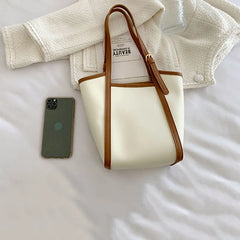 PU Leather Shoulder Bags Women Thread Underarm Composite Bag Large Capacity