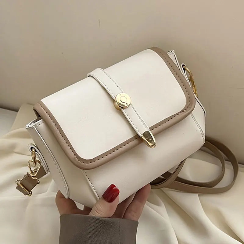 PU Leather Shoulder Crossbody Bags Women's Small Flap Handbag Female Armpit Bag