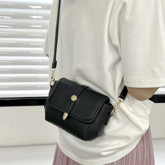 PU Leather Shoulder Crossbody Bags Women's Small Flap Handbag Female Armpit Bag
