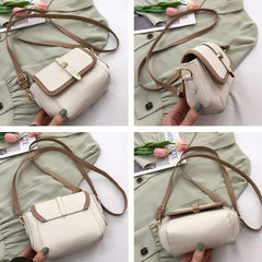 PU Leather Shoulder Crossbody Bags Women's Small Flap Handbag Female Armpit Bag