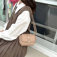PU Leather Shoulder Crossbody Bags Women's Small Flap Handbag Female Armpit Bag