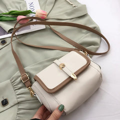PU Leather Shoulder Crossbody Bags Women's Small Flap Handbag Female Armpit Bag