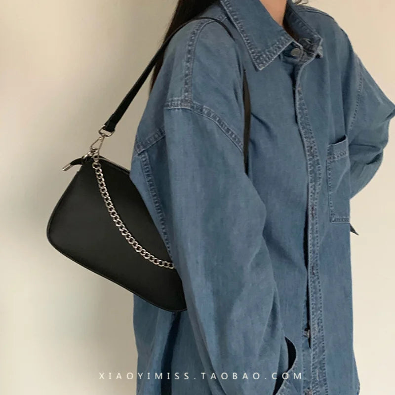 Retro 2 Piece Set PU Leather Shoulder Crossbody Bags for Women