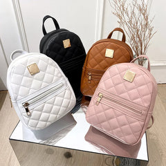 PU Leather Shoulder Mini Small Backpack Phone Pouch Pack