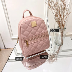 PU Leather Shoulder Mini Small Backpack Phone Pouch Pack