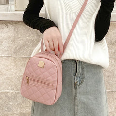 PU Leather Shoulder Mini Small Backpack Phone Pouch Pack