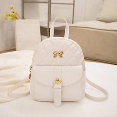 PU Leather Shoulder Mini Backpack Multi-Function Ladies Phone Pouch Pack