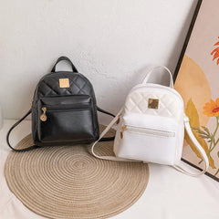 PU Leather Shoulder Mini Small Backpack Ladies School Backpack Bags for Women