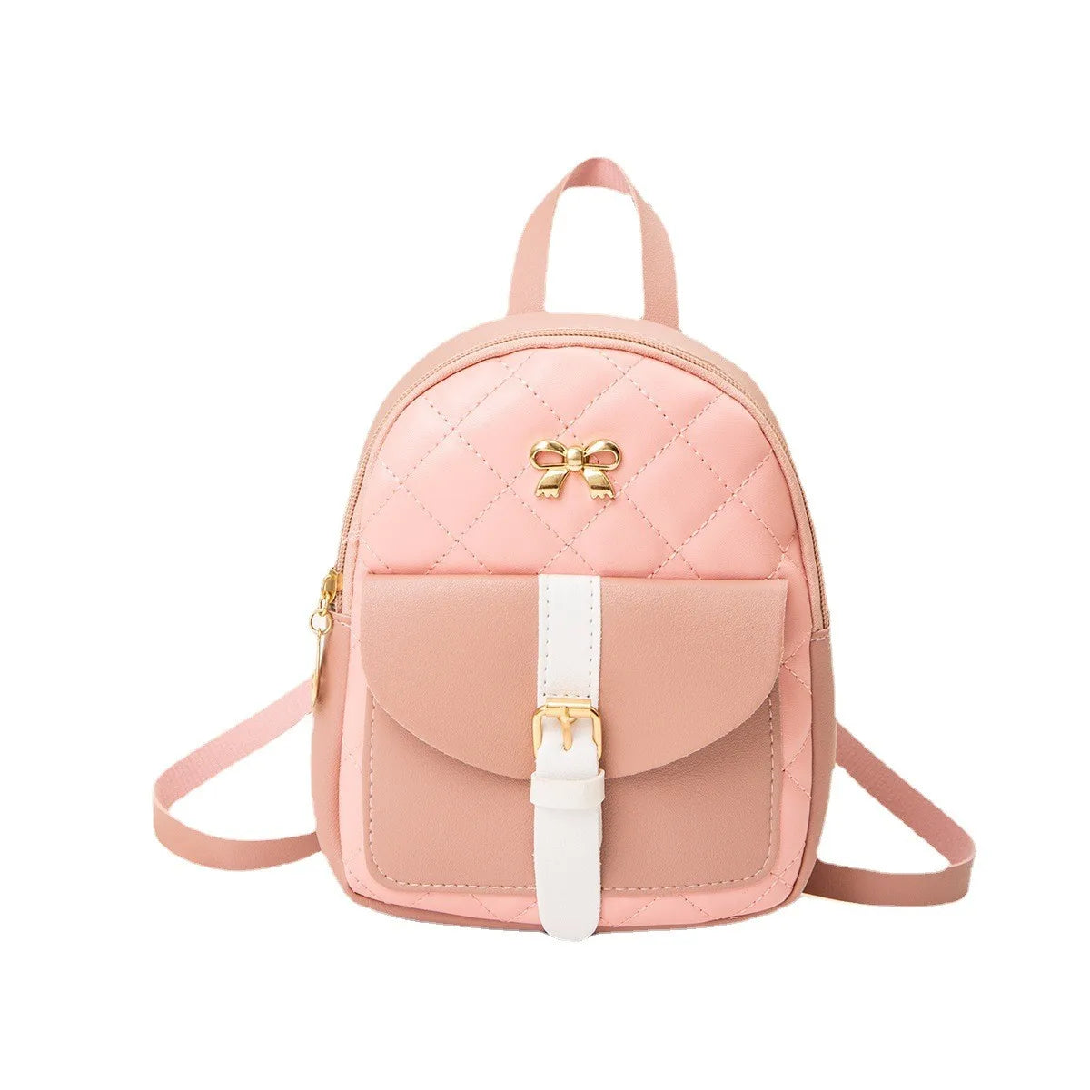 PU Leather Shoulder Mini Backpack Multi-Function Ladies Phone Pouch Pack
