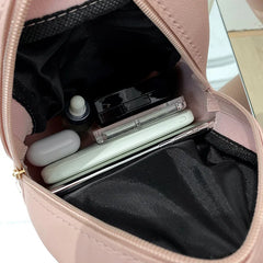 PU Leather Shoulder Mini Small Backpack Phone Pouch Pack