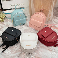 PU Leather Shoulder Mini Backpack Women Teenage Girls Kids Phone Pouch Pack