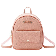 PU Leather Shoulder Mini Backpack Women Teenage Girls Kids Phone Pouch Pack