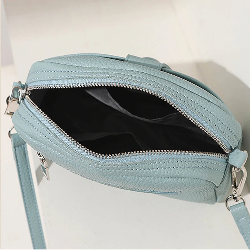 PU Leather Small Shell Crossbody Bag for Women Purse Handbag Phone Satchel