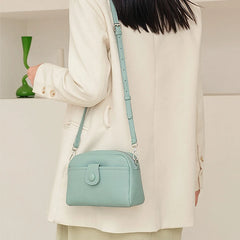 PU Leather Small Shell Crossbody Bag for Women Purse Handbag Phone Satchel