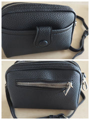 PU Leather Small Shell Crossbody Bag for Women Purse Handbag Phone Satchel