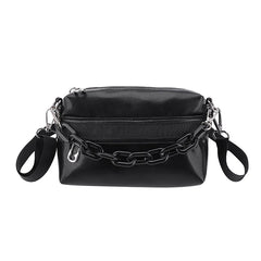 PU Leather Small Shoulder Crossbody Bags with Acrylic Chain