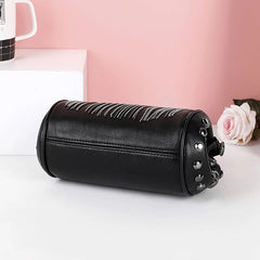 PU Leather Small Shoulder Messenger Bags For Women Chain Rivet Lock Crossbody Ba