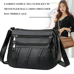 PU Leather Messenger Purse Handbag Women Daily Bag