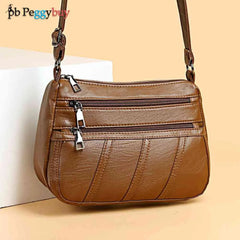 PU Leather Messenger Purse Handbag Women Daily Bag