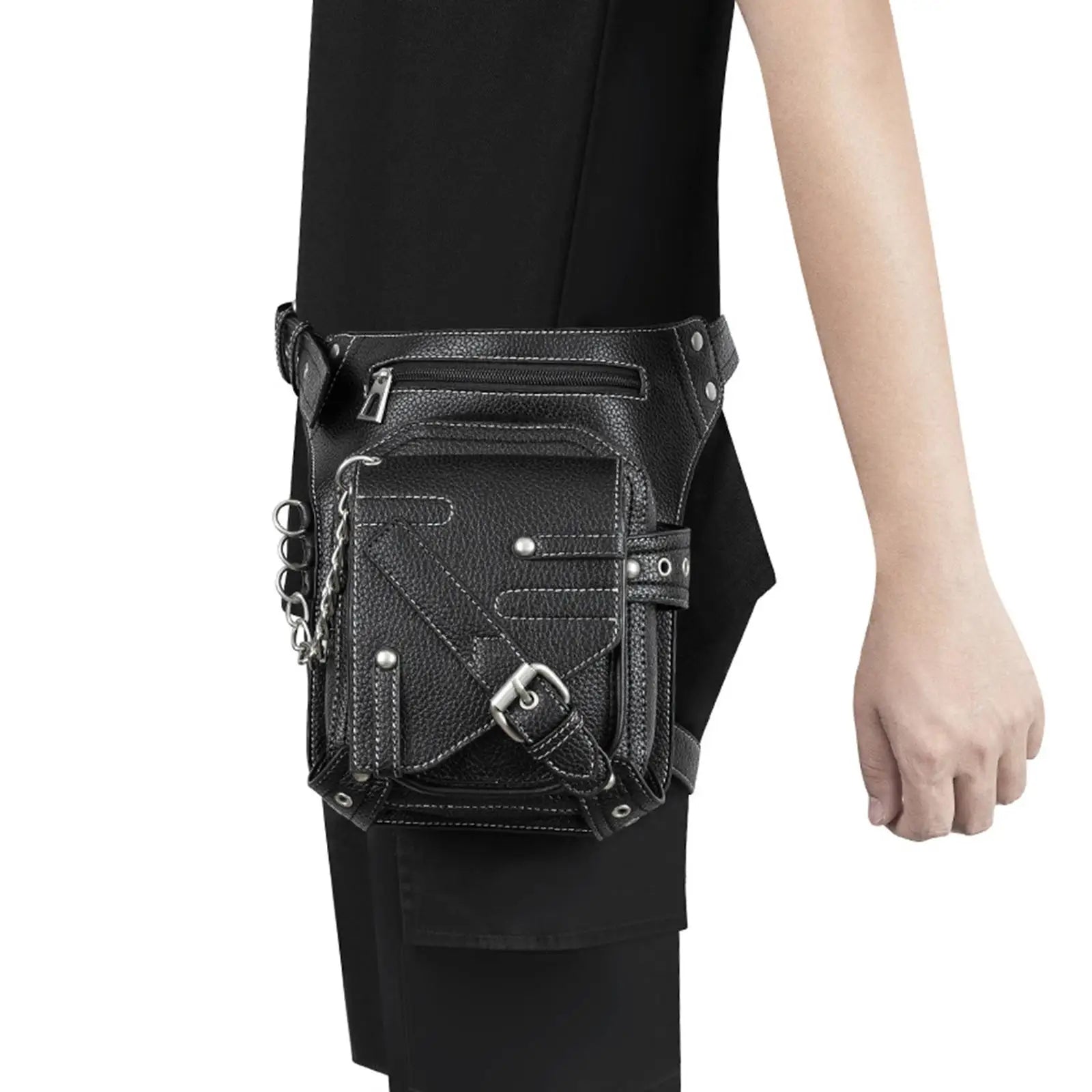 Steampunk Waist Bag Fanny Pack Hip/Thigh Bag Outdoor Vintage Gothic Unisex