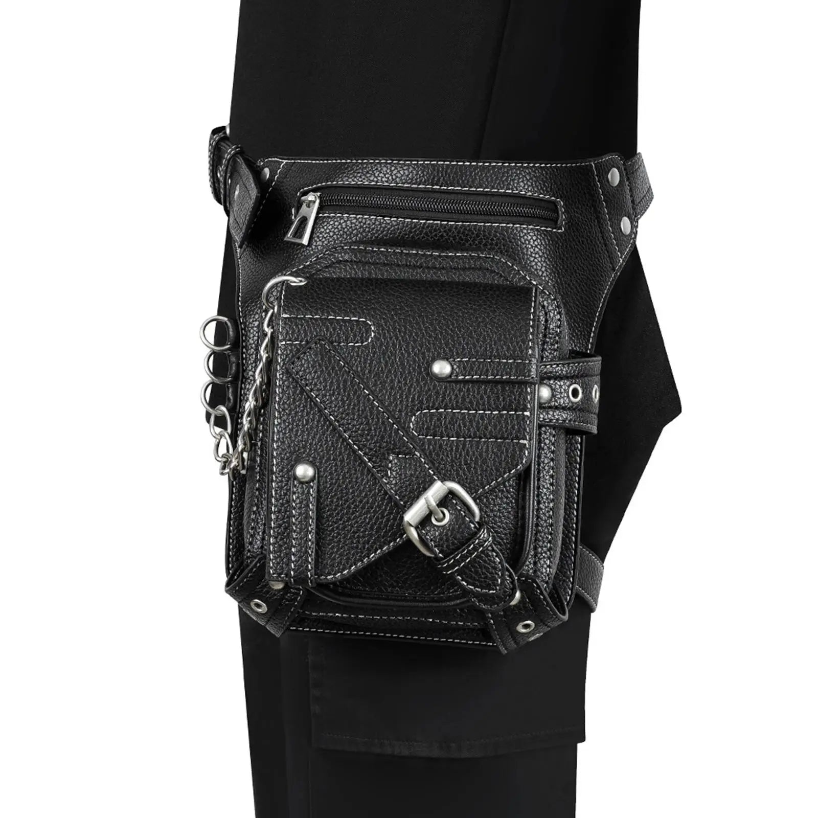 Steampunk Waist Bag Fanny Pack Hip/Thigh Bag Outdoor Vintage Gothic Unisex