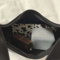 PU Leather Thread Women Shoulder Bags Style Cross Body Zipper Underarm Hobos