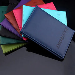 PU Leather Travel Passport Cover Men Women Wallet Case Holder