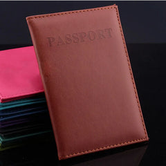 PU Leather Travel Passport Cover Men Women Wallet Case Holder