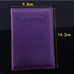 PU Leather Travel Passport Cover Men Women Wallet Case Holder