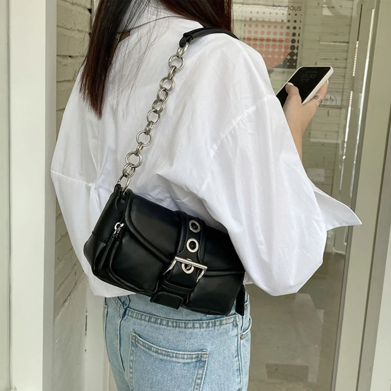Women PU Leather Shoulder Bag Purse for Lady