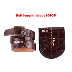 PU Leather Waist Bag Women Fanny Pack Retro Mini Travel Chest Belt Bag