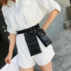 PU Leather Waist Bag Women Fanny Pack Crossbody Bags For Women
