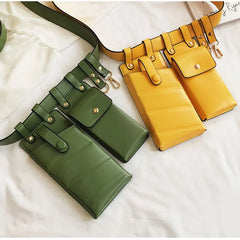 PU Leather Waist Bag Women Fanny Pack Crossbody Bags For Women