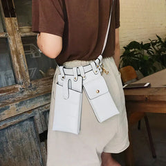 PU Leather Waist Bag Women Fanny Pack Crossbody Bags For Women
