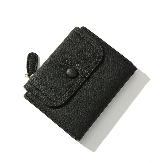 PU Leather Wallet Women's Short Wallet Card Holder Money Bag Purse
