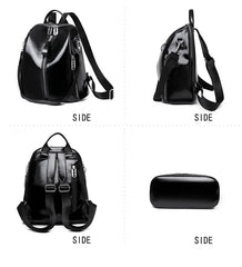 PU Leather Women Backpack Multifunctional Shoulder Bag Student Schoolbags Travel