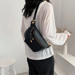 PU Leather Women Bag Waist Fanny Pack Belt Bum Hip Belly Cross Body
