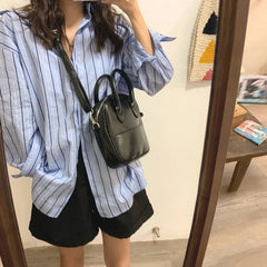 PU Leather Women Shoulder Messenger Bags Retro Ladies Tote Purse Handbags