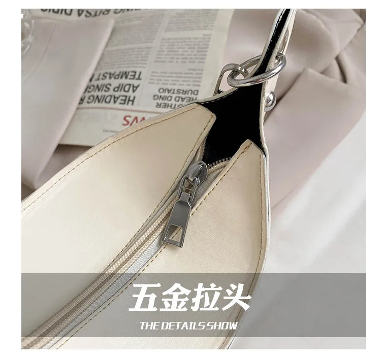 PU Leather Women Handbags Shopper Purse Casual Rivets Crossbody Bags