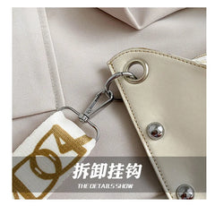 PU Leather Women Handbags Shopper Purse Casual Rivets Crossbody Bags