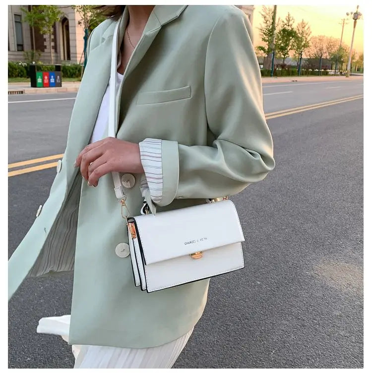 PU Leather Women Flap Crossbody Bag Solid Female Shoulder bags