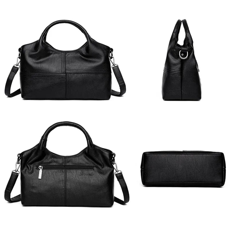 PU Leather Women Handbag Casual Tote Shoulder Bag Female Commute Hand Bags