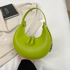 Vintage PU Leather Women Handbag Double Zipper Shoulder Bag