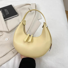 Vintage PU Leather Women Handbag Double Zipper Shoulder Bag