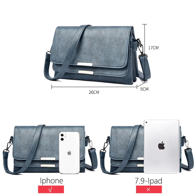 PU Leather Women Messenger Bag Small Lady Handbags Female Shoulder Cross Body Sa