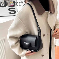 PU Leather Women Messenger Bag Love Clasp Crossbody Bag