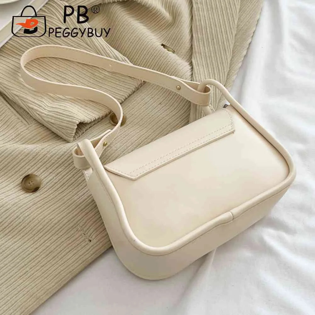 PU Leather Women Messenger Bag Solid Flap Female Commute Bag
