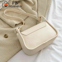 PU Leather Women Messenger Bag Solid Flap Female Commute Bag
