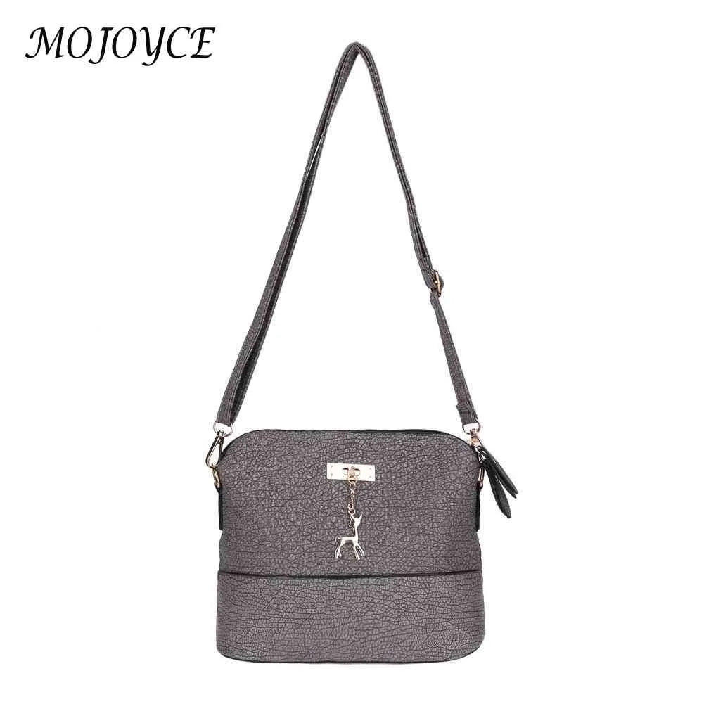 PU Leather Women Shoulder Bag Female Purse Deer Pendant Handbags